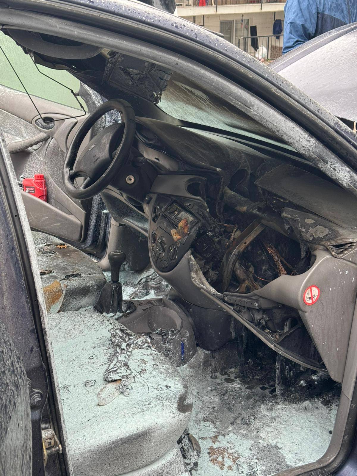 Ayvalık’ta araç yangınına müdahale