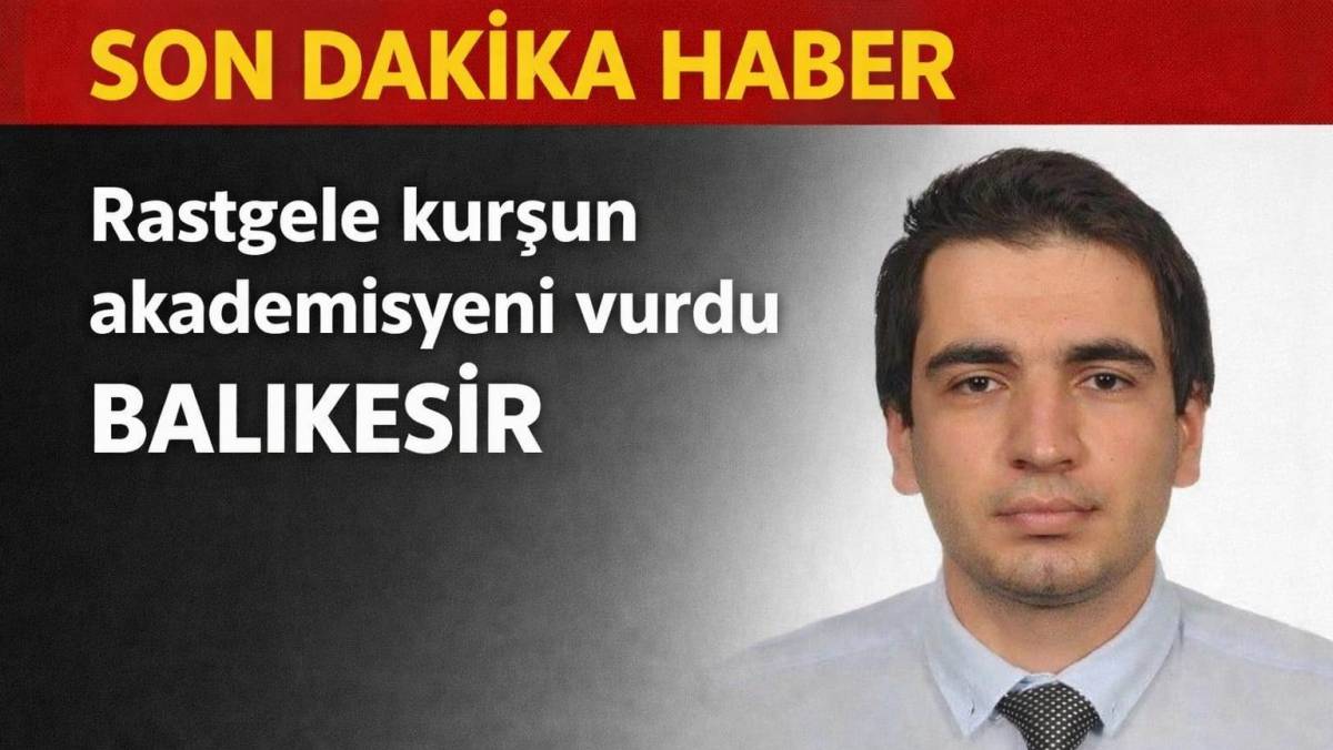 Rastgele kurşun akademisyeni vurdu