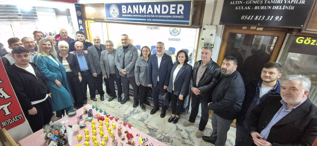 Bandırmalı Manyaslılar Derneği’ne Anlamlı Ziyaret