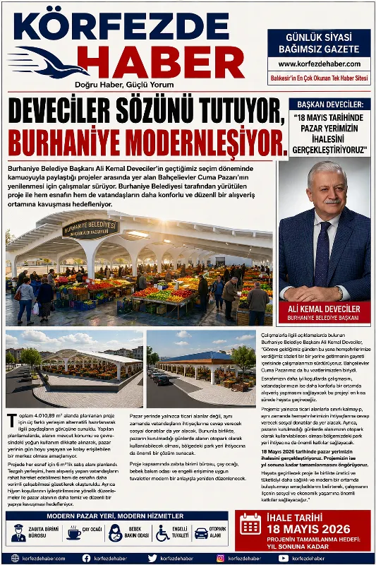 Başkan Deveciler’in sözünü tutuyor. Bir Vaadi Daha Hayata Geçiyor: Bahçelievler'e  Pazar Yeri Yenileniyor