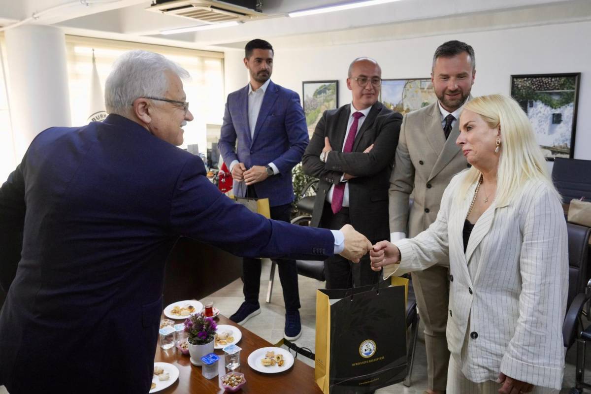 Burhaniye'de kardeş şehir ziyareti