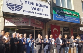 Edremit’te Yeni Dünya Vakfı Temsilciliği görkemli törenle açıldı     -