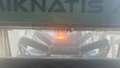 Altıeylül’de çimento fabrikasında yangın!