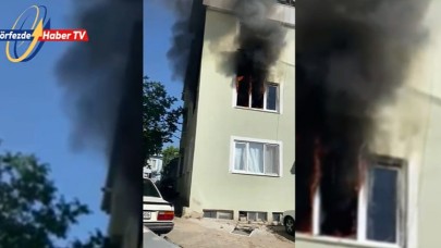 Altıeylül’de Yangında Alevler Pencereden Yükseldi