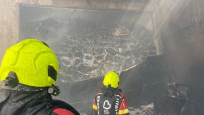Balıkesir’de Mobilya Atölyesinde Yangın!