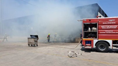 Balıkesir Altıeylül sebze halinde korkunç yangın!
