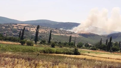 Balıkesir Kepsut'ta orman yangınına anında müdahale