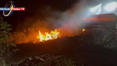 Balıkesir TOKİ’de yangın