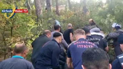 Balıkesir Kepsut’ta Kaza Sonrası Orman Yangını: Yaralı İçin de Zamanla Yarış..