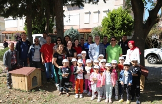Sokak hayvanları Koruma gününde kedi evleri dağıtıldı Edremit