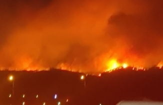 Çanakkale'de orman yangını devam ediyor