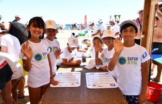 Mavi Bayraklı plajlarda çocuklara çevre eğitimi BALIKESİR